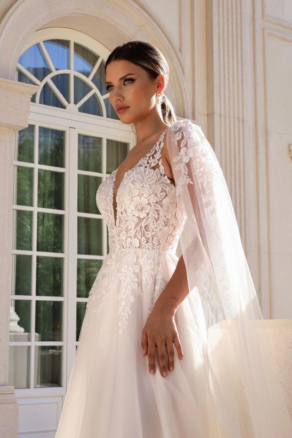 Boho Brautkleider A Linie Mit Spitze Standesamt Hochzeitskleider Günstig-babyonlinedressde