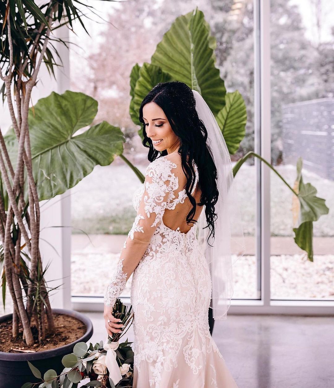 Brautkleid Meerjungfrau Spitze | Hochzeitskleider Lange Ärmel