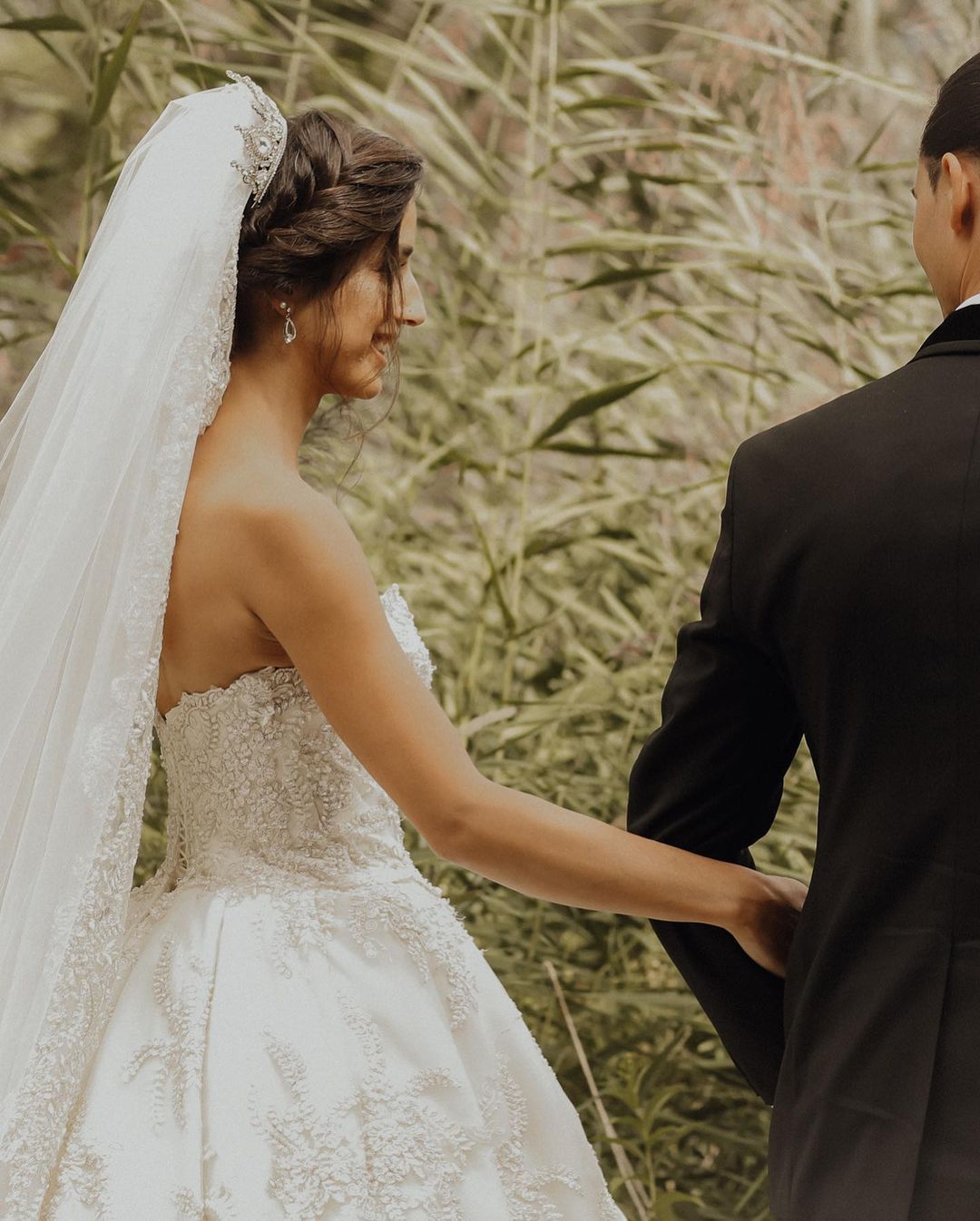 Luxus Brautkleid A Linie | Hochzeitskleider Spitze