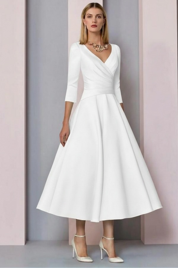 Elegante Brautmutterkleider Mit Ärmel | Kleider für Brautmutter