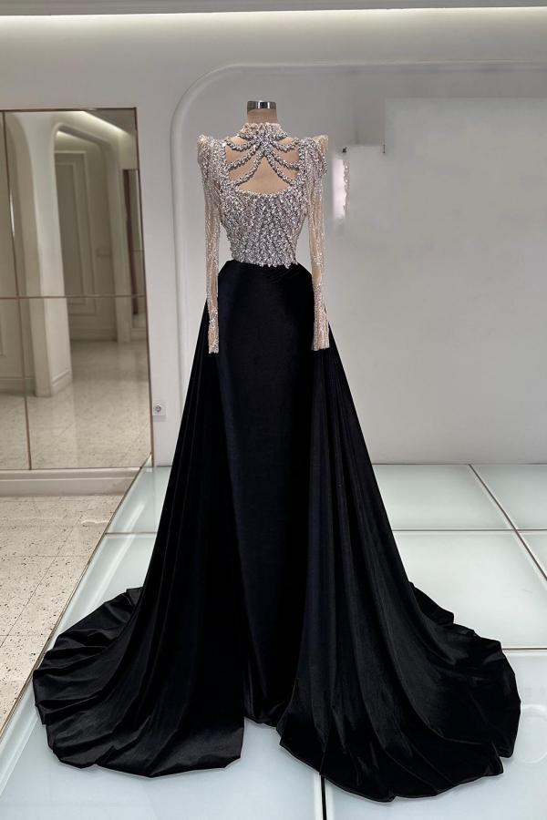 Schwarze Abendkleider Lang Glitzer Abiballkleider Ballkleider Online-babyonlinedressde