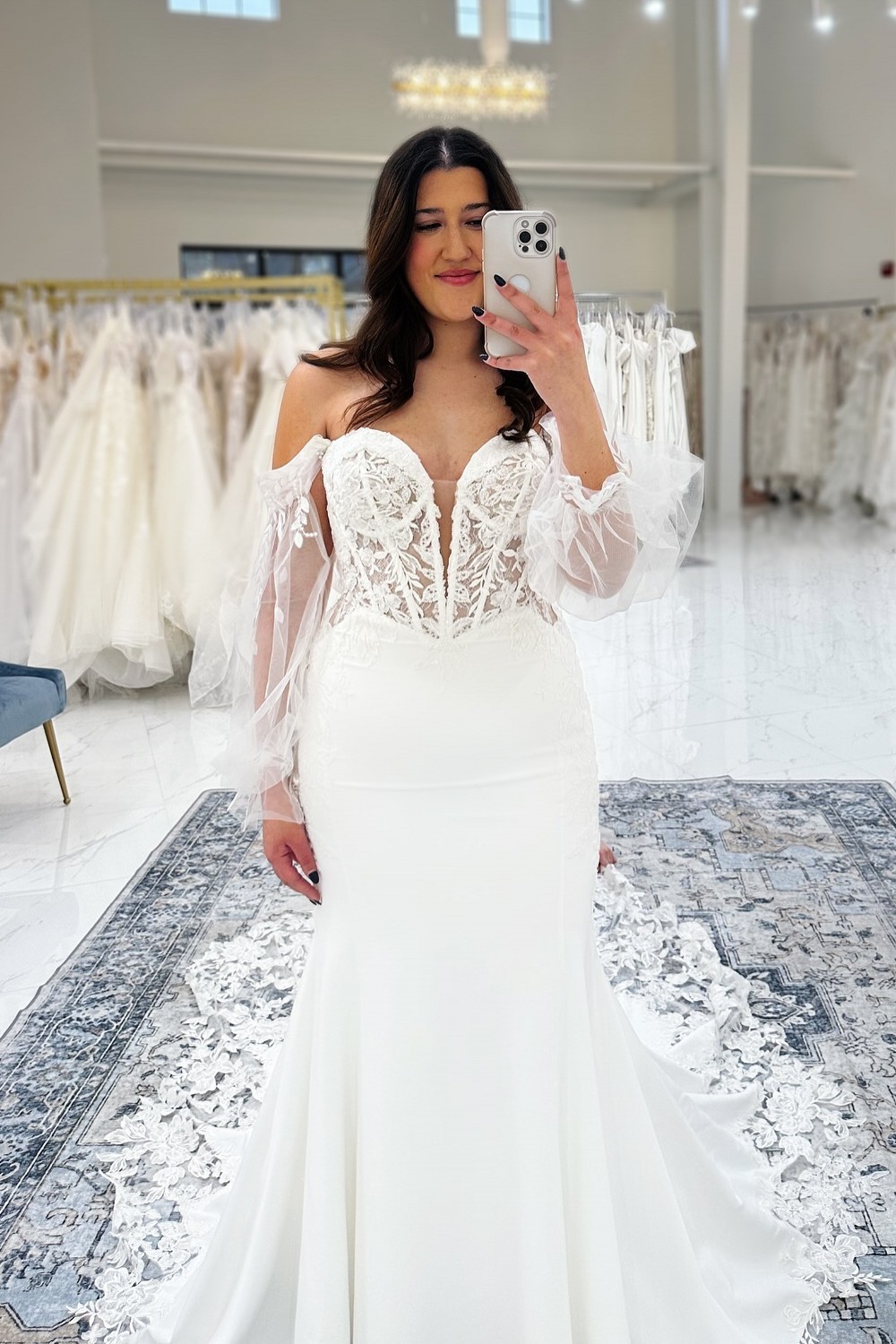 Designer Hochzeitskleider mit Ärmel Brautkleider Meerjungfrau Spitze-babyonlinedressde