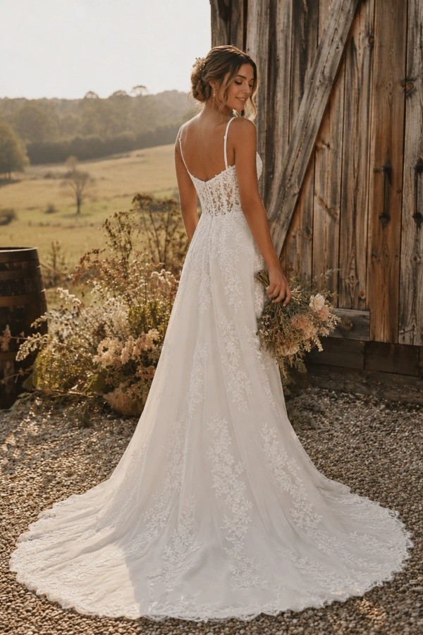 Modest Brautkleider A Linie Spitze Hochzeitskleider Online Kaufen