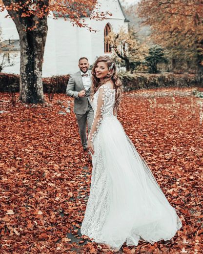 Hochzeitskleid Langarm | Brautkleider Spitze Günstig