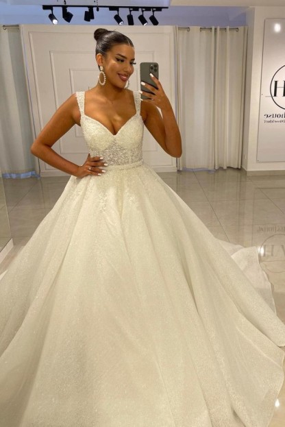 Designer Brautkleider A Linie | Hochzeitskleider Mit Spitze