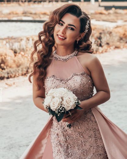 Designer Abendkleid Lang Rosa | Abendkleider Spitze-babyonlinedressde