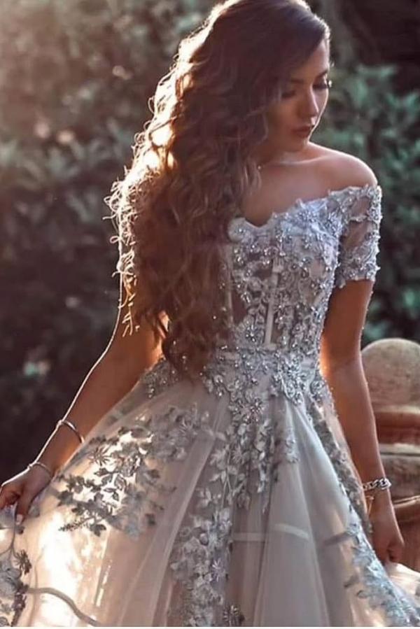 Modern Abendkleider Lang Mit Ärmel Abiballkleider Glitzer-babyonlinedressde