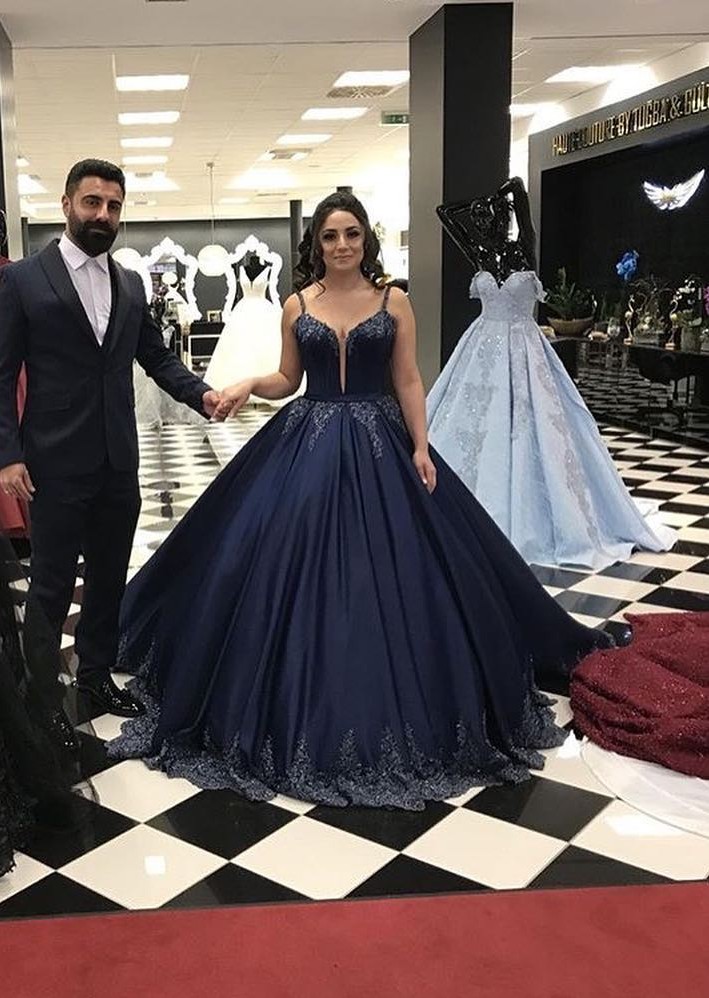 Navy Blau Abendkleider Lang Günstig | Abendmoden Online Kaufen-babyonlinedressde