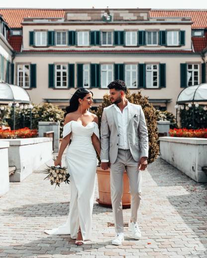 Schlichte Brautkleider Satin | Hochzeitskleider Günstig