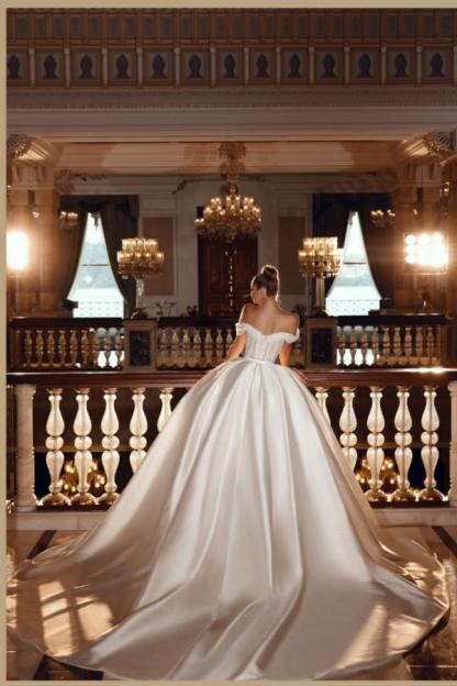 Luxus Hochzeitskleider Prinzessin | Satin Brautkleider Glitzer