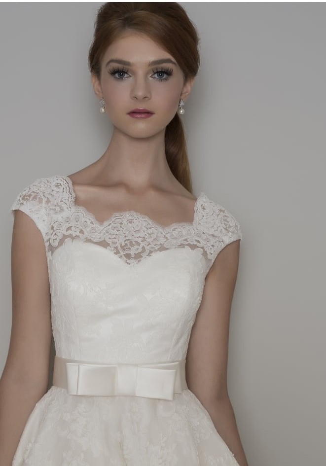 Modern Brautkleider Kurz | A Linie Hochzeitskleider Mit Spitze