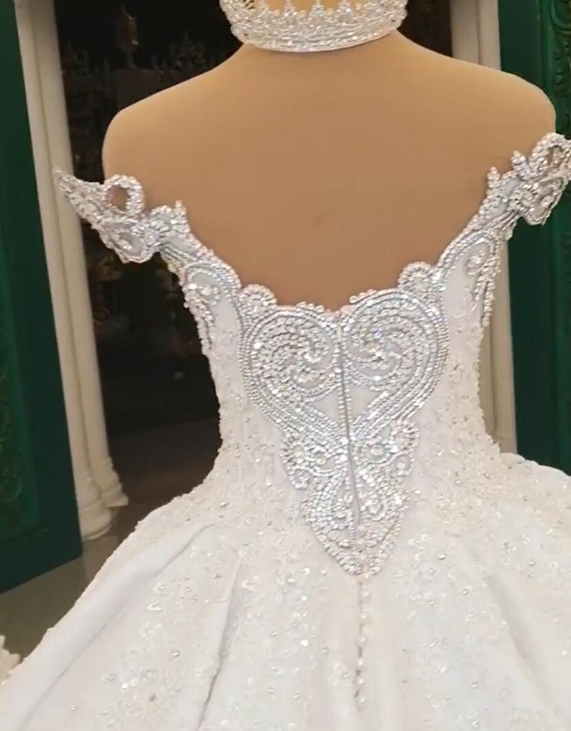 Luxurious Weiße Brautkleider Spitze Prinzessin Hochzeitskleider Brautmoden-babyonlinedressde