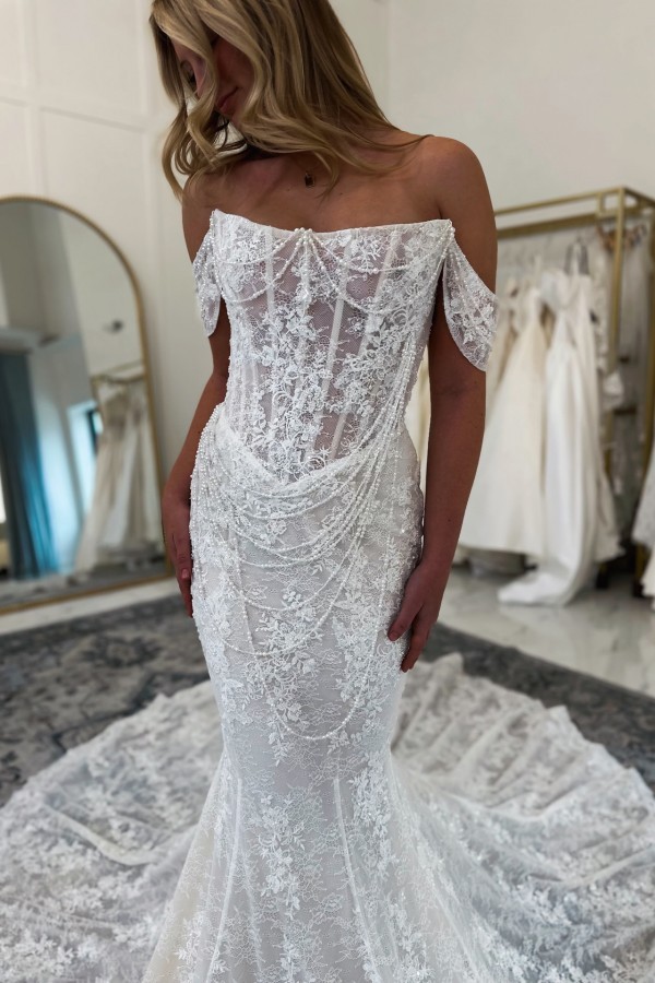 Designer Hochzeitskleider Meerjungfrau Spitze Brautkleider Günstig