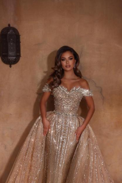 Extravagante Ballkleider Lang Glitzer Abiballkleider Abendkleider