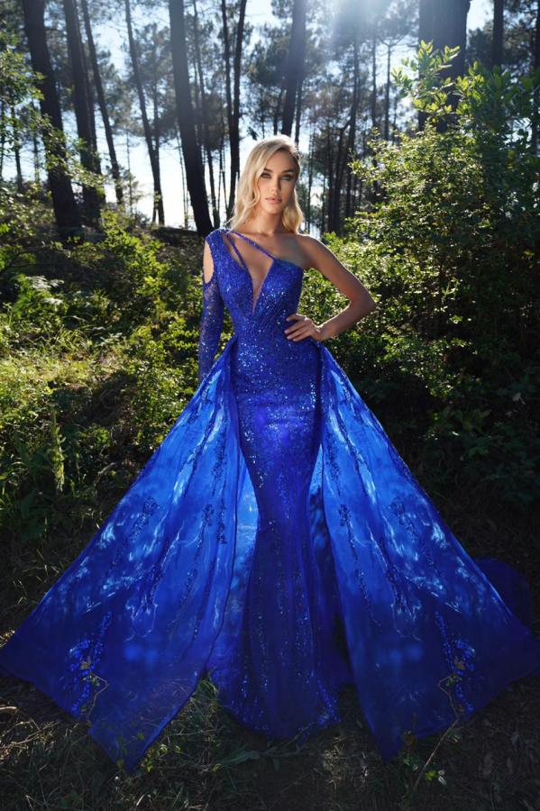 Schöne Abendkleider Lang König Blau Ballkleider Abiballkleider-babyonlinedressde