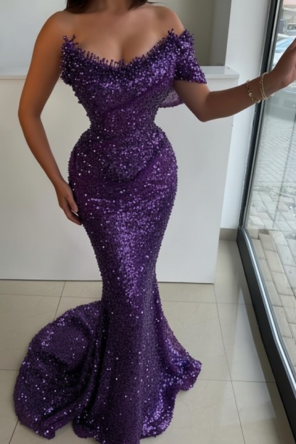 Designer Abendkleider Lang Rosa Abiballkleider Abendmoden Glitzer