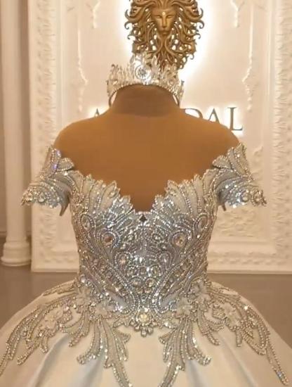 Prinzesin Brautkleider mit Ärmel | Satin Brautkleid Online Kaufen