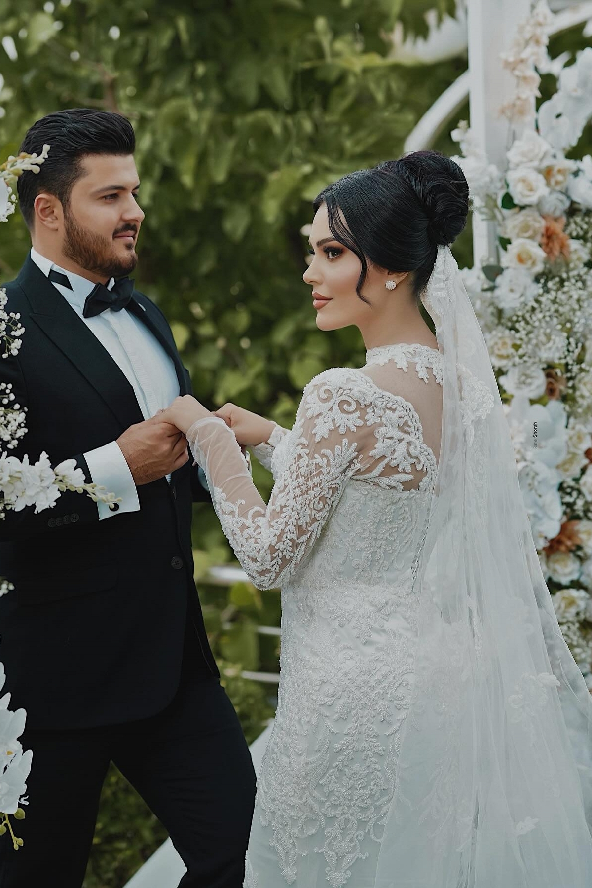 Vintage Brautkleider Meerjungfrau Stil Mit Ärmel Spitze Hochzeitskleider