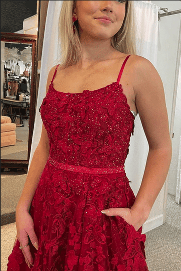Elegante Abendkleider Lang Rot | Abiballkleider Partykleider Online