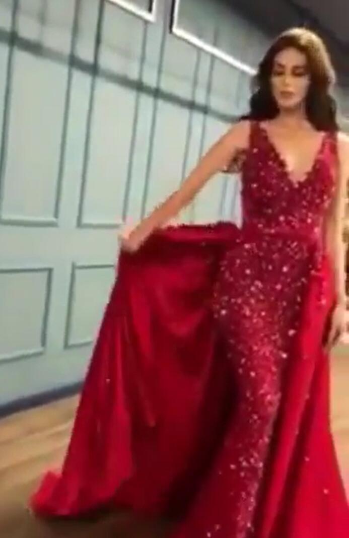 Rotes Abendkleid Lang Günstig | Rote Kleider mit Spitze