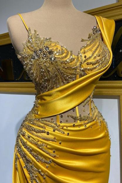Schöne Abendkleider Lang Gold Abiballkleider Mit Glitzer
