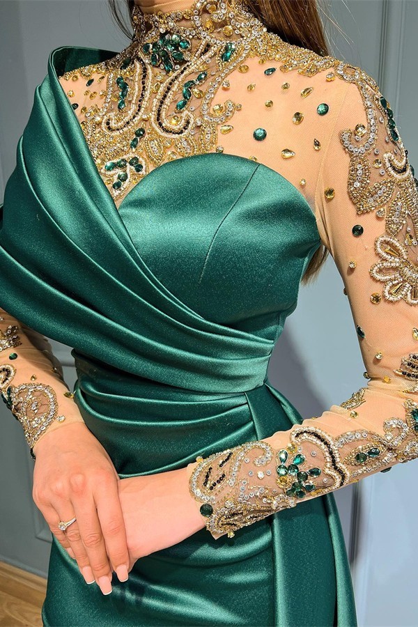 Designer Abendkleider Lang Grün | Abiballkleider Mit Glitzer-babyonlinedressde