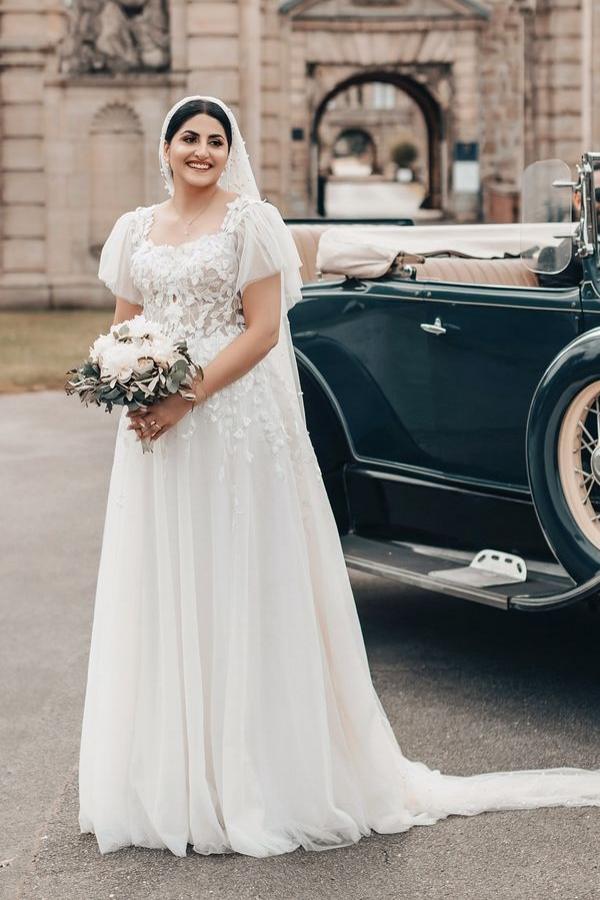 Schöne Hochzeitskleider Boho | Brautkleider A Linie Spitze-babyonlinedressde
