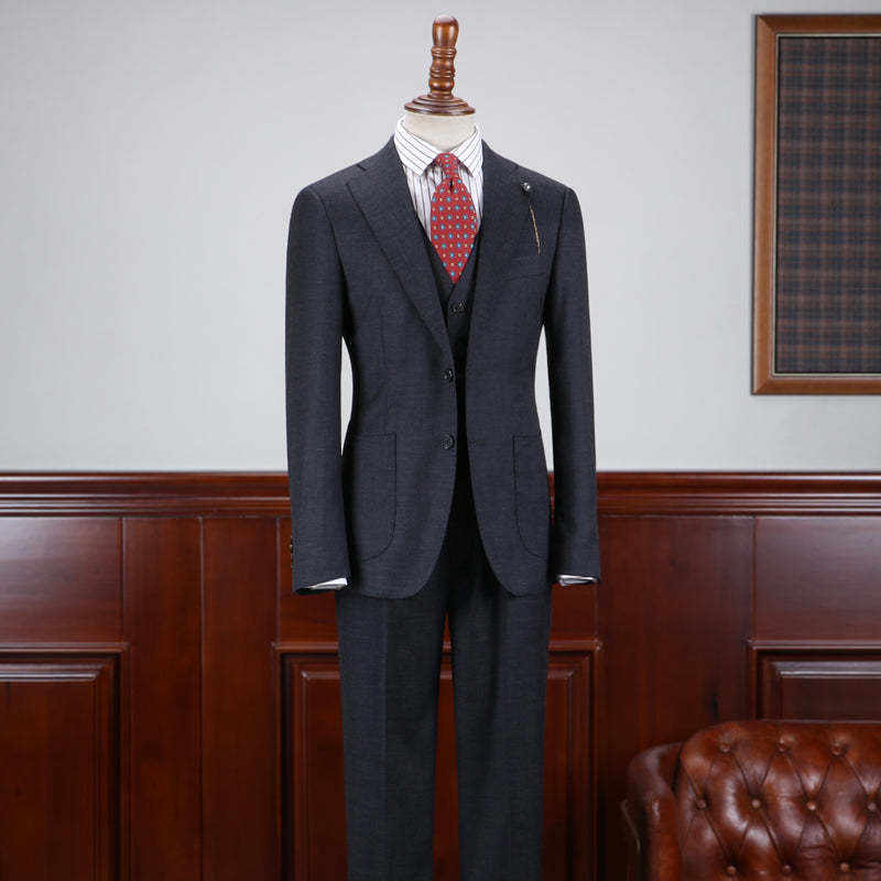 Amos Regular 3 Pieces Notched Lapel Slim Fit Tailored Business Suit For Men-babyonlinedressde