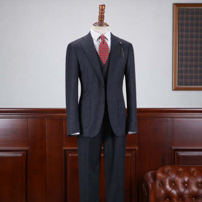 Amos Regular 3 Pieces Notched Lapel Slim Fit Tailored Business Suit For Men-babyonlinedressde
