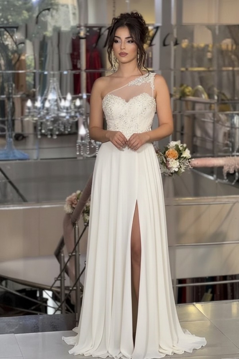 Designer Abendkleider Lang Himmel Blau Ballkleider Günstig Online