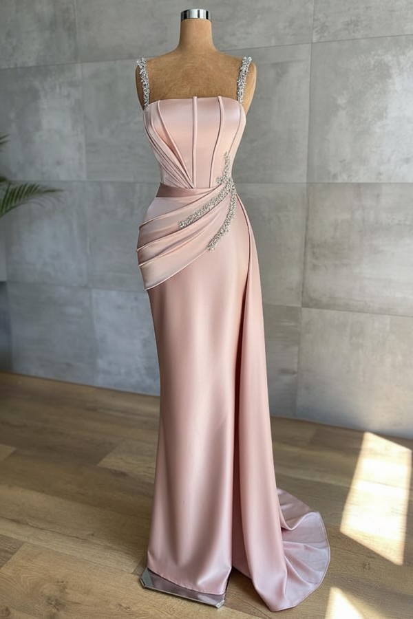 Champagne Abendkleider Lang Glitzer | Abendmoden Online