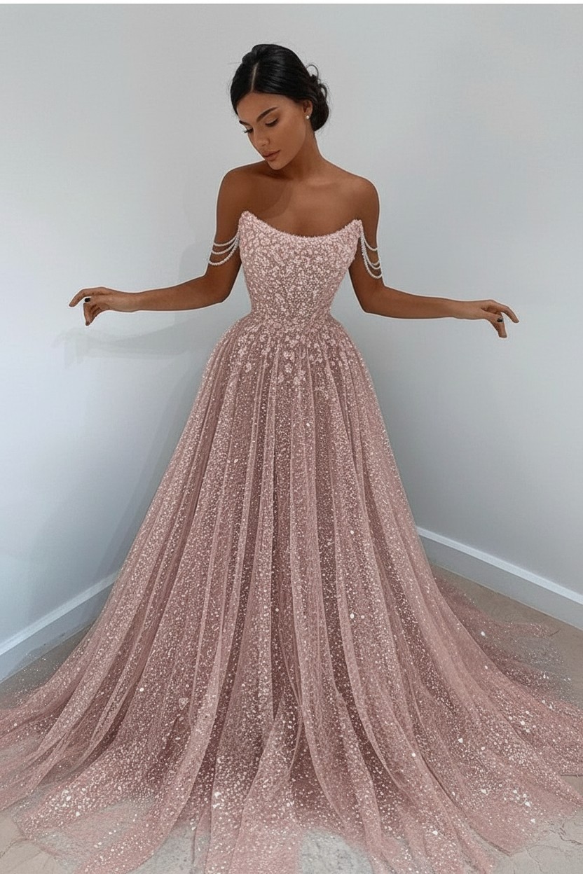 Elegantes Abendkleid Hellerblau | Abendkleider Lang Gunstig | Babyonlinedress.de