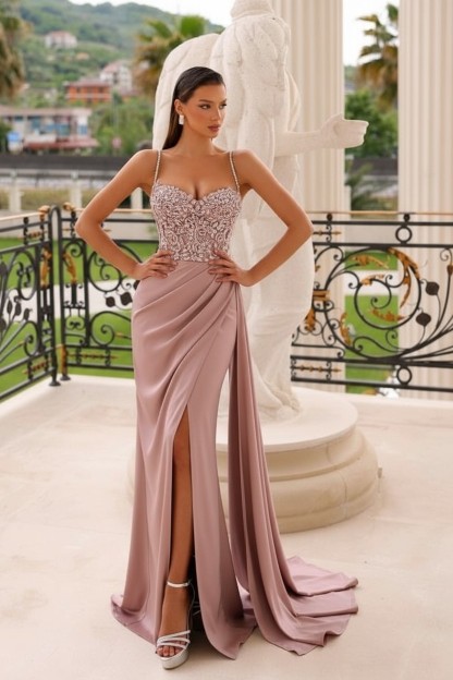 Dunsty Grün Abendkleider Lang Glitzer | Abiballkleider Günstig