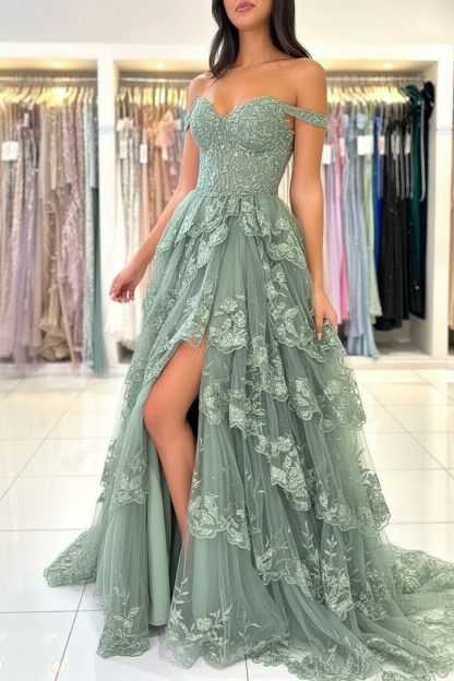 Design Abendkleider Lang Schwarz | Spitze Abiballkleider mit Glitzer