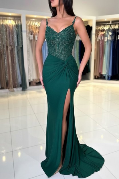 Wunderschöne Abendkleider Weinrot | Abiballkleider Lang Glitzer