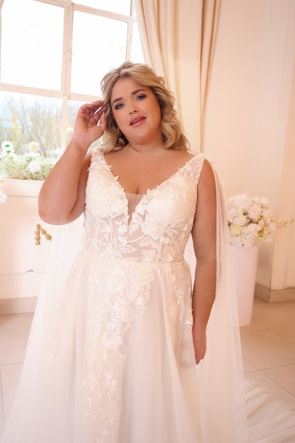 Summer Hochzeitskleider Boho Große Größe A Linie Spitze Brautkleider