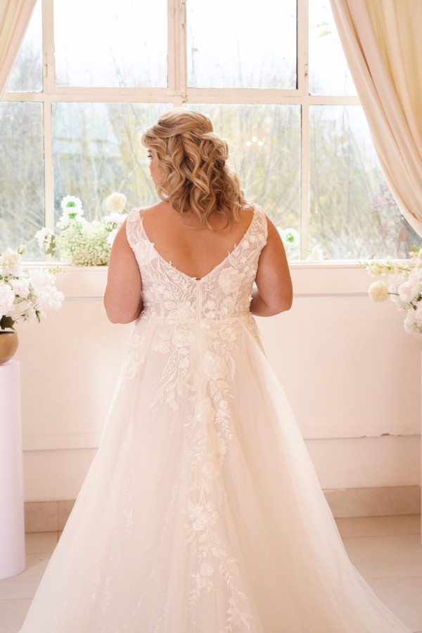 Summer Hochzeitskleider Boho Große Größe A Linie Spitze Brautkleider
