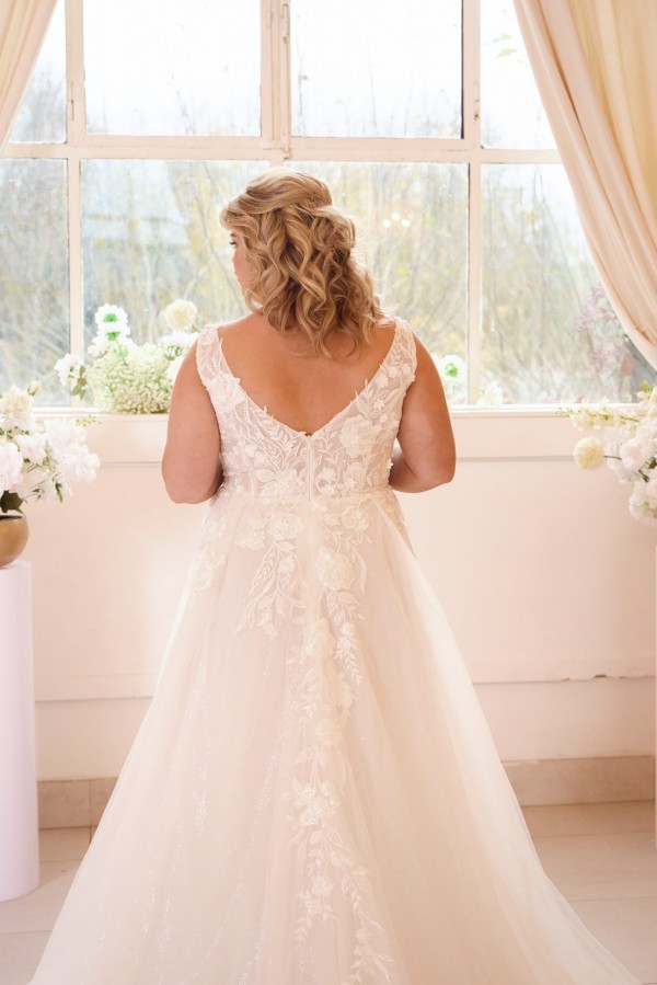 Summer Hochzeitskleider Boho Große Größe A Linie Spitze Brautkleider