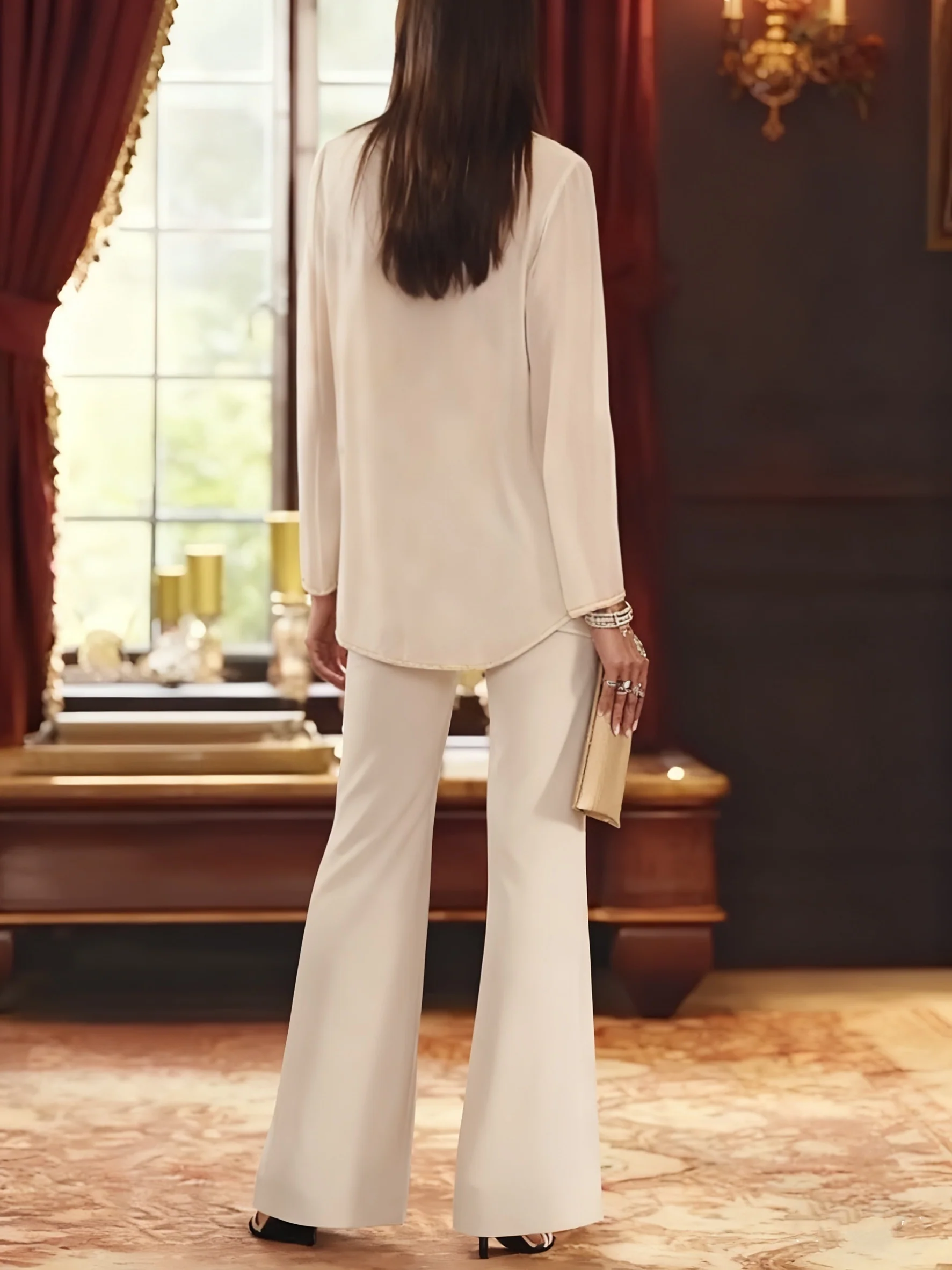 Elegante Hosenanzüge Damen Hochzeit | Brautmutter Anzug