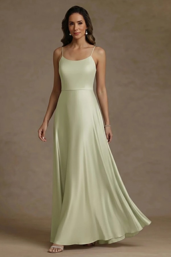 Salbeigrün Brautmutterkleider Lang Hochzeitspartykleider mit Spitze Jacke