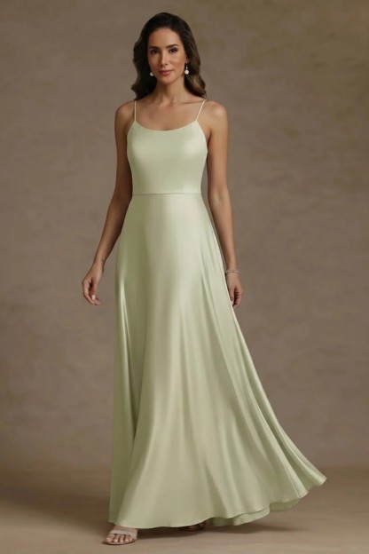 Salbeigrün Brautmutterkleider Lang Hochzeitspartykleider mit Spitze Jacke