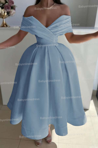 Gelb Cocktailkleider Partykleider Schlicht Kurze Abendkleider Günstig