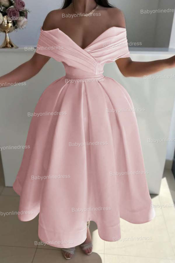 Gelb Cocktailkleider Partykleider Schlicht Kurze Abendkleider Günstig