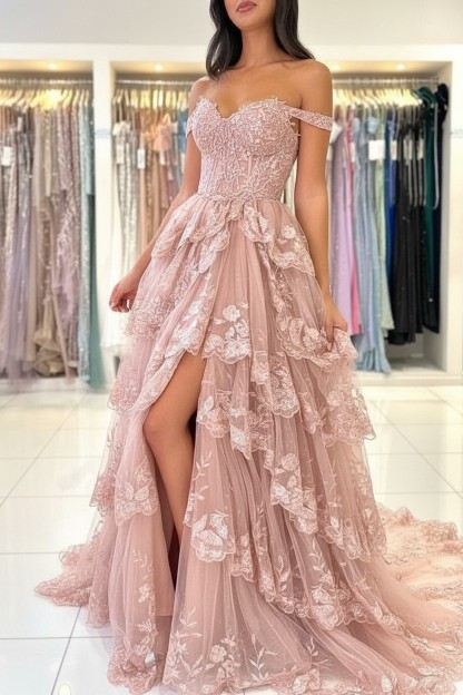 Design Abendkleider Lang Schwarz | Spitze Abiballkleider mit Glitzer