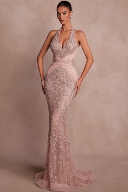 Dunkel Grün Abendkleider Lang Glitzer Ballkleider Spitze Online