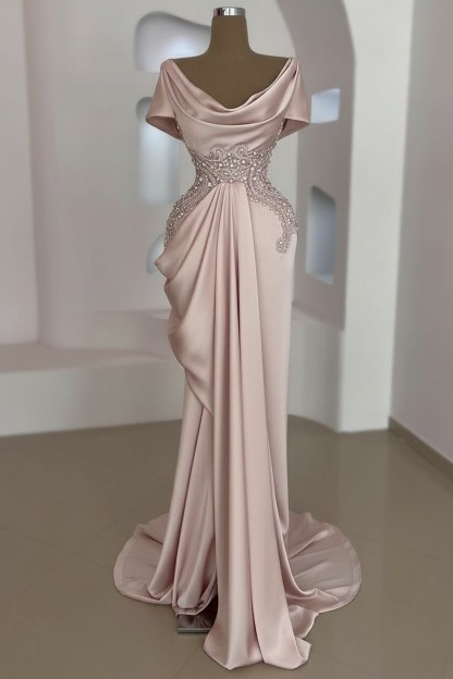 Schlichte Abendkleider Lang Silber | Günstige Abiballkleider Mit Glitzer