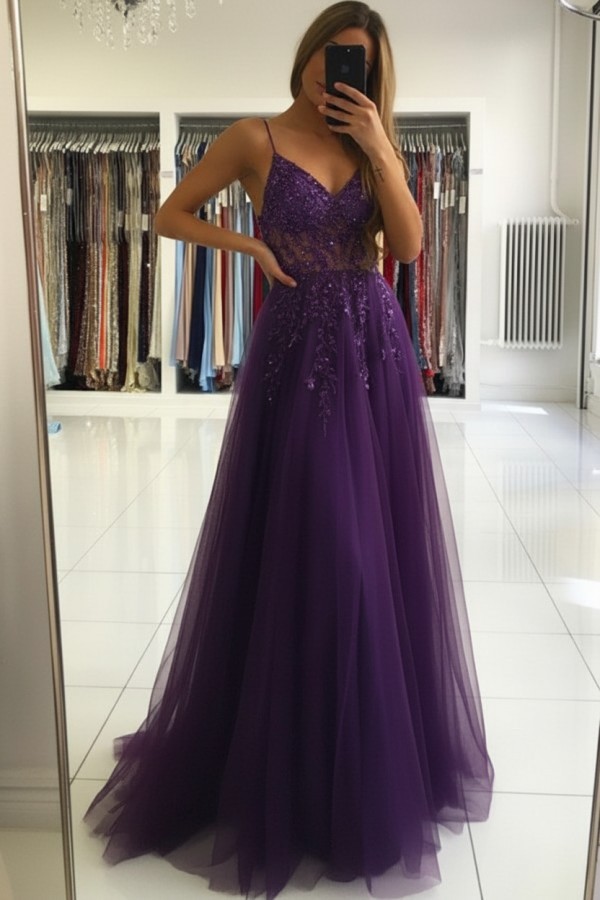 Luxus Abendkleider Blau | Abiballkleider Lang Glitzer