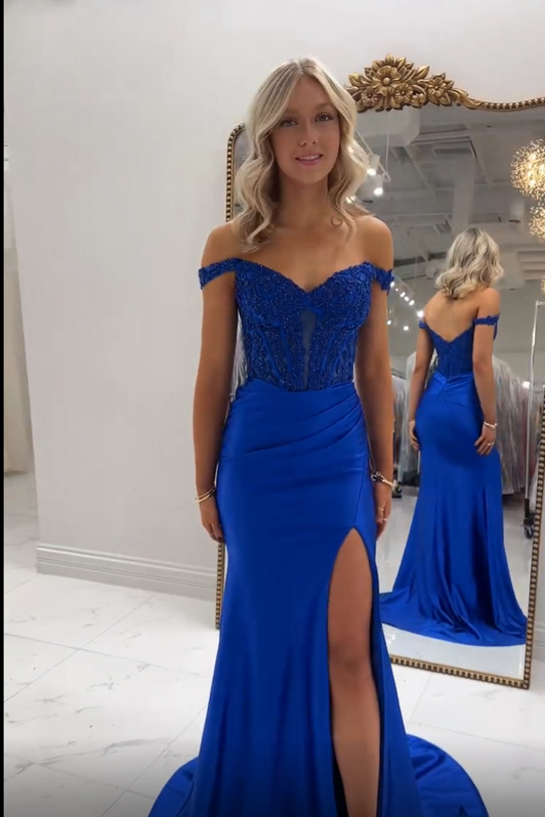 Lavendel Abendkleider Lang Mit Spitze Ballkleider Glitzer