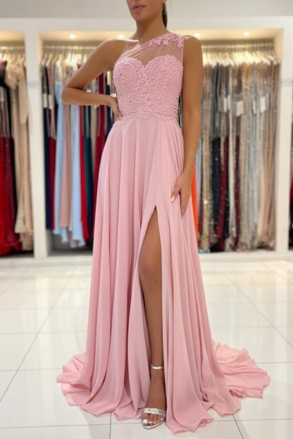 Schlichtes Abendkleid Mit Spitze | Abiballkleider Lang Günstig