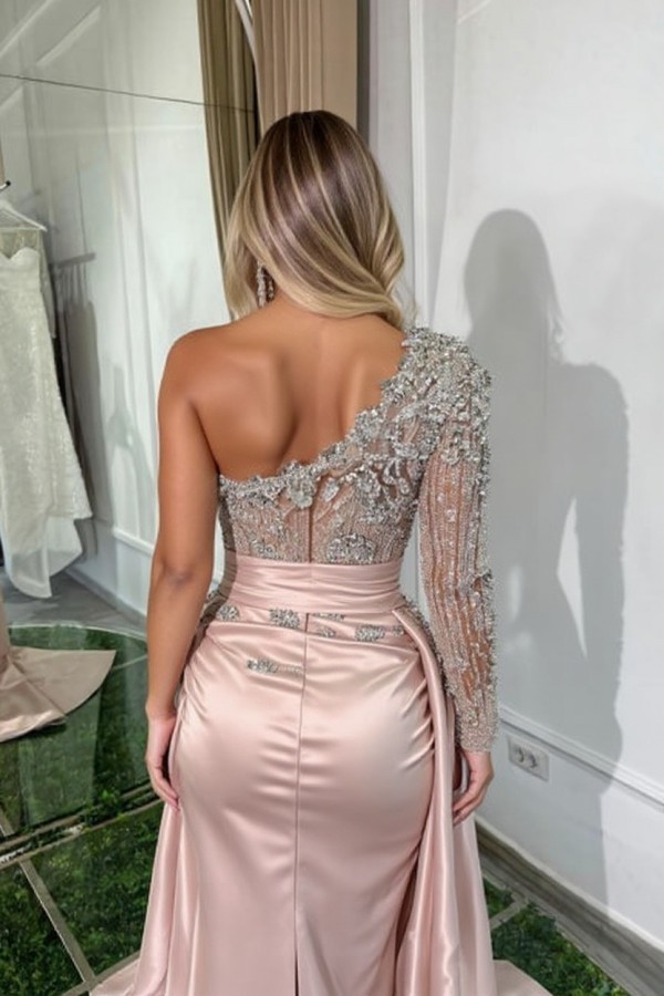 Luxus Abendkleider Mit Ärmel | Abiballkleider Lang Glitzer